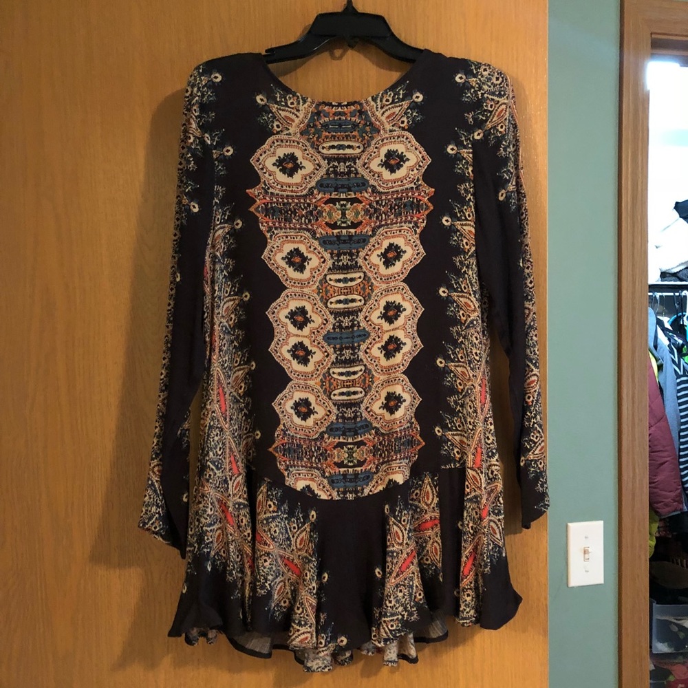 Free People Backless Tunic Minidress